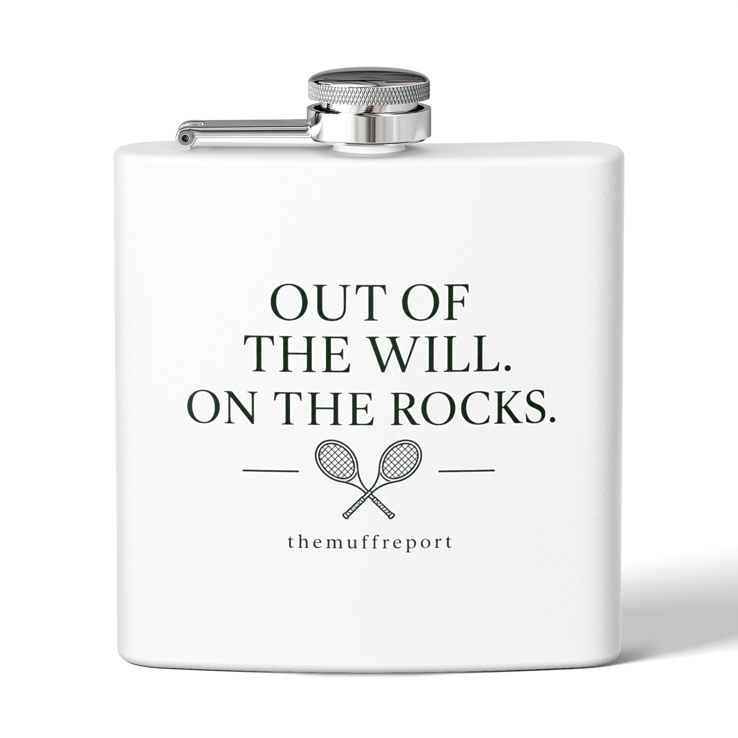 OUT OF THE WILL, ON THE ROCKS FLASK