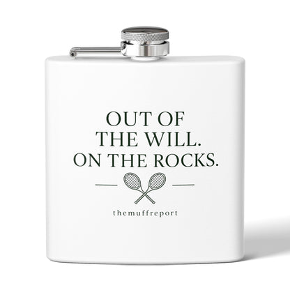 OUT OF THE WILL, ON THE ROCKS FLASK