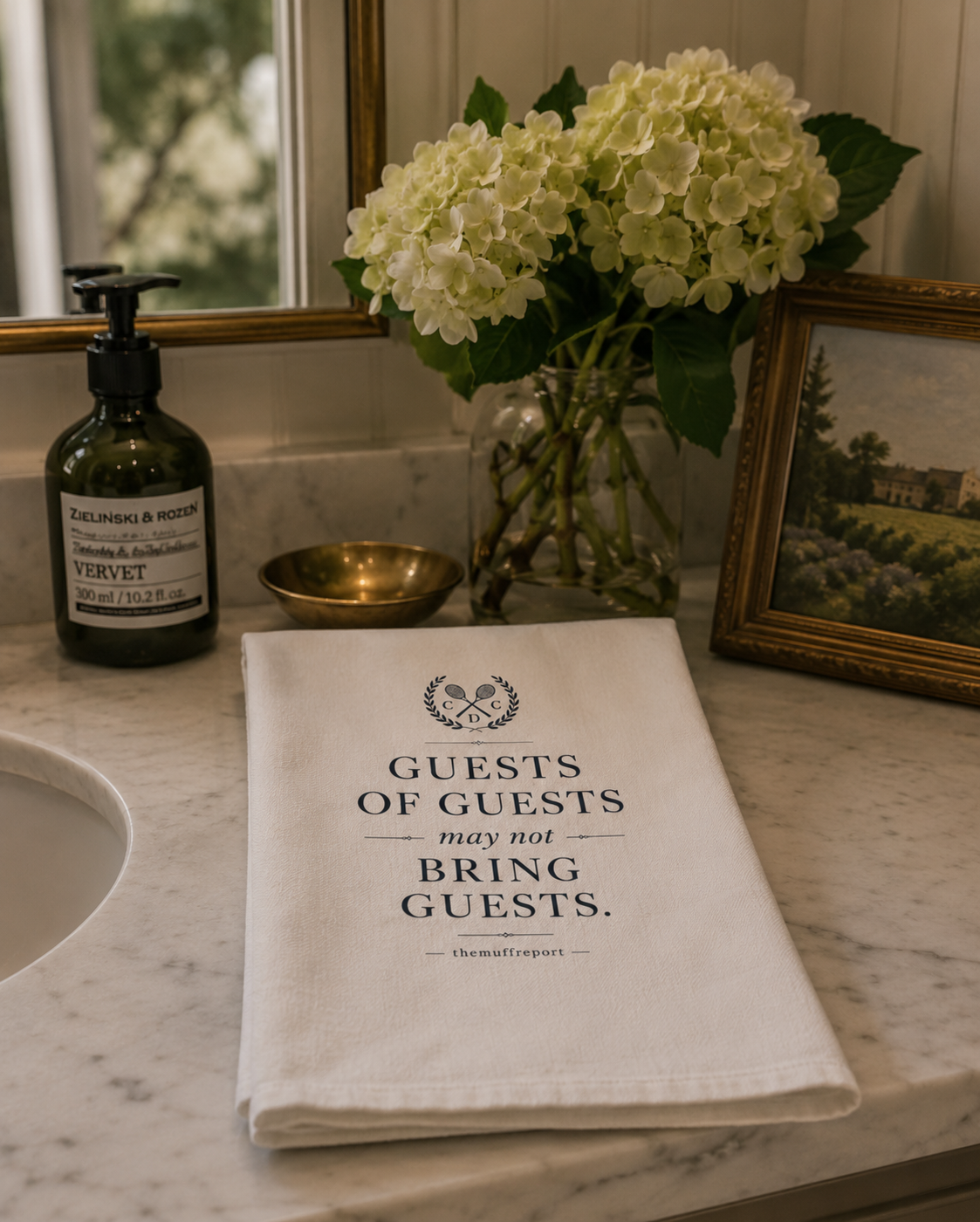 GUESTS OF GUESTS MAY NOT BRING GUESTS HAND TOWEL