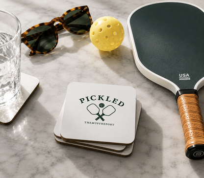 PICKLED COASTER SET