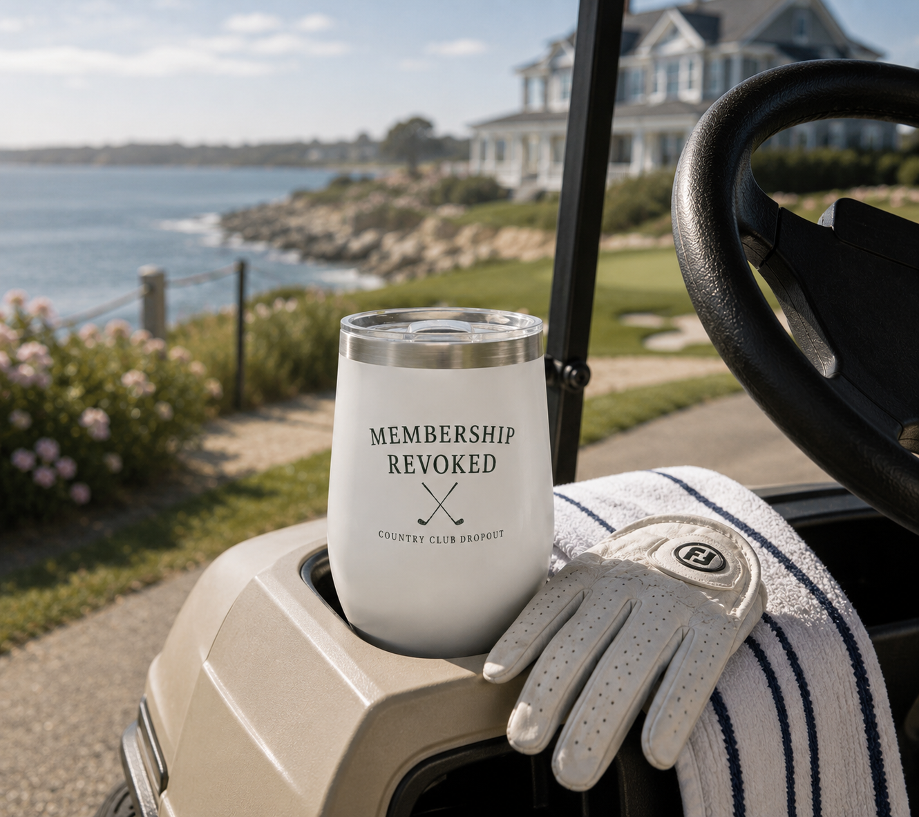 MEMBERSHIP REVOKED GOLF TUMBLER